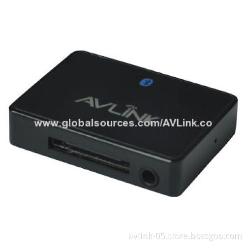 BQB-marked Bluetooth V4.0 Stereo APT-X Music Receiver with 30-pin Audio Connector for Dock Station